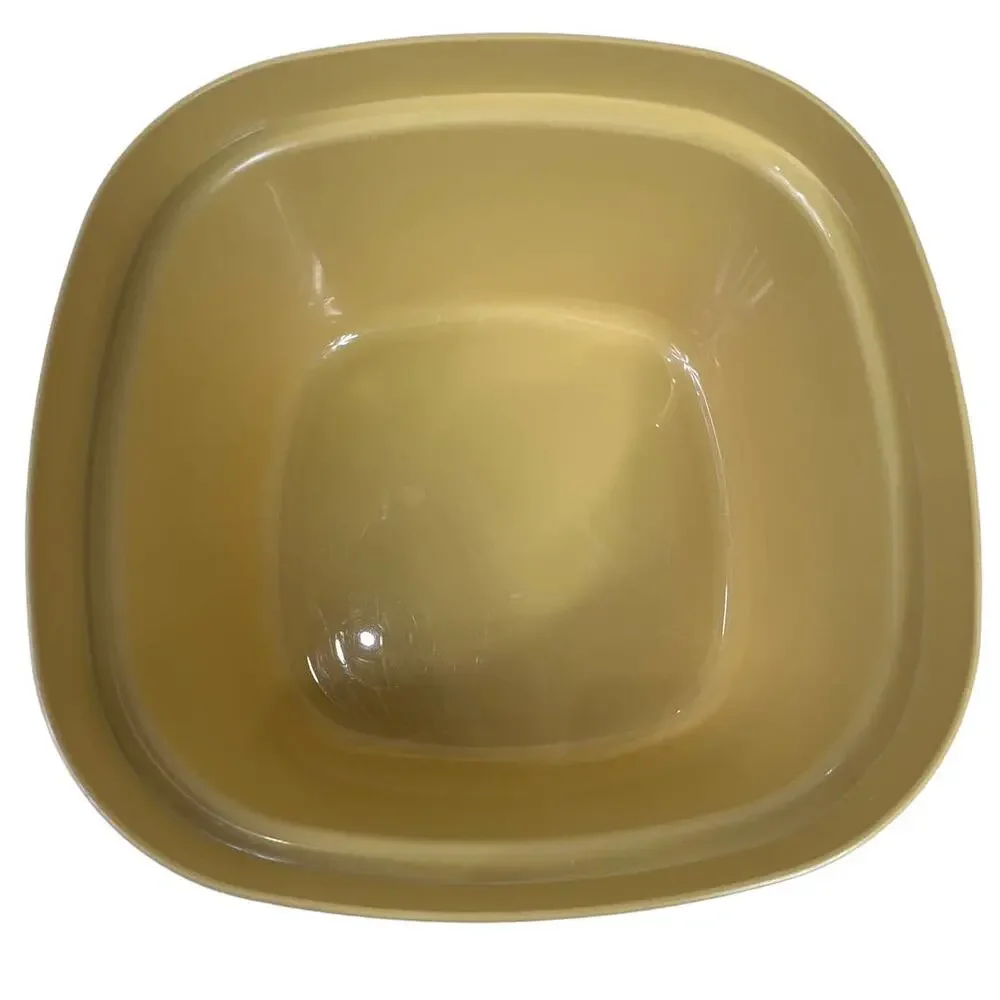 Tupperware Vintage Microwave Steam and Store Vegetable/Rice Steamer Harvest Gold